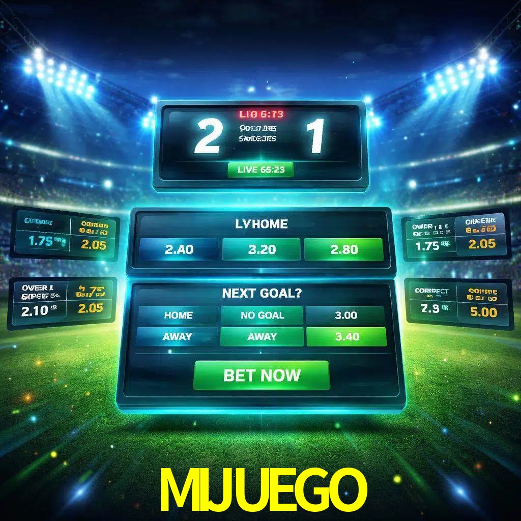 Vista de apuestas en vivo MIJUEGO durante un partido en curso